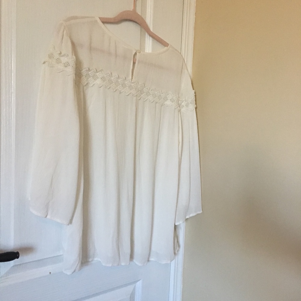 Old navy comfortable dressy blouse white casual
